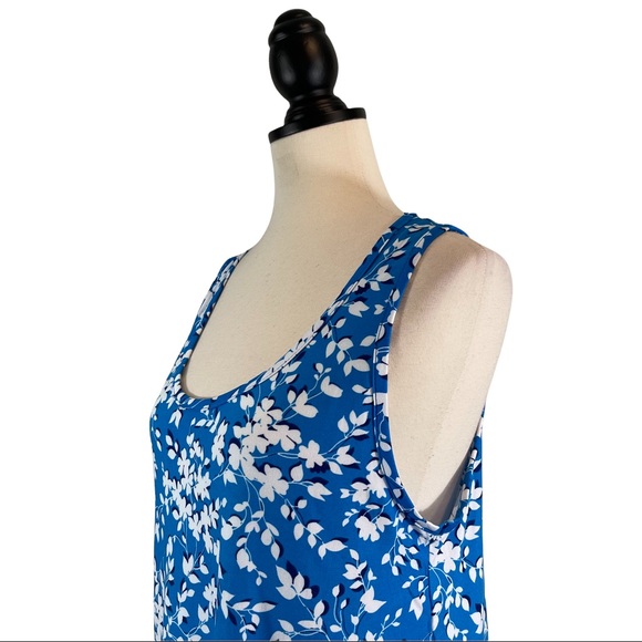 Draper James Ruffle Nightie in Blue Shadow Floral, New w/ Tags, Size S/M - Picture 5 of 13
